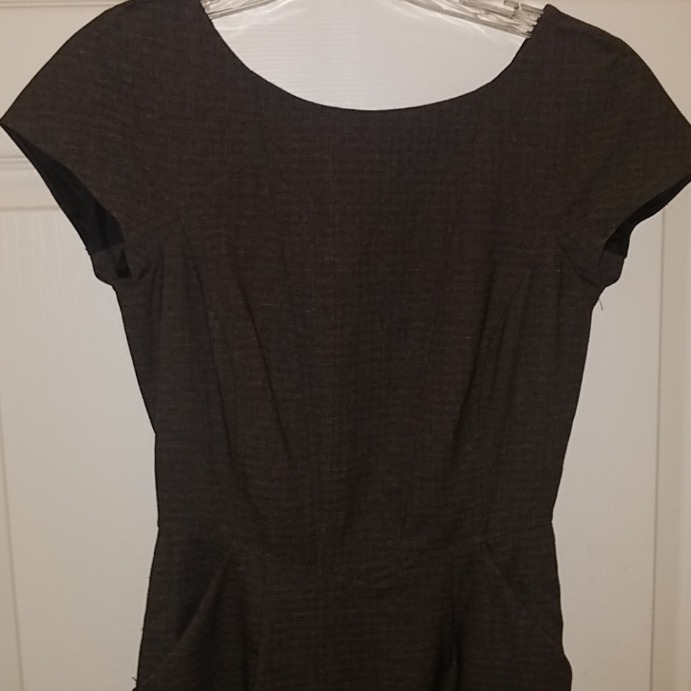 Sassy work dress?! Brown, short, structured